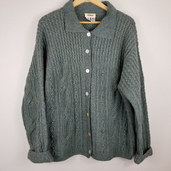 Talbots Sweaters - Talbots Green 100% Pure Wool Thick Sweater